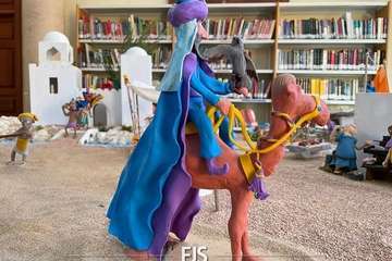 Un belén de pastilina, atractivo de la Biblioteca Saulo Torón (Telde)/Francisco Javier Santana.